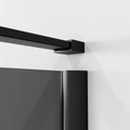 Душевое ограждение Niagara Nova NG-2832-34BLACK (100х100х195) квадрат,черный матовый,дверь распашная,стекло тонированное,1 место NG-2832-34BLACK
