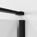 Душевое ограждение Niagara Nova NG-6832-34ВLACK (100х100х195) квадрат,черный матовый,двери распашные,стекло прозрачное,1 место NG-6832-34BLACK