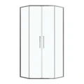 Душевое ограждение Niagara Nova NG-6338-100GR (100х100х195) трапеция,графит,двери раздвижные,стекло прозрачное,1 место NG-6338-100GR