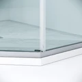 Душевое ограждение Niagara Nova NG-6638-100 (100х100х195) трапеция,хром,двери раздвижные,стекло прозрачное,1 место NG-6638-100