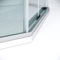 Душевое ограждение Niagara Nova NG-6638-90 (90х90х195) трапеция,хром,двери раздвижные,стекло прозрачное,1 место NG-6638-90