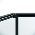 Душевое ограждение Niagara Nova NG-6838-100BL (100х100х195) трапеция,черный матовый,двери раздвижные,стекло прозрачное,1 место NG-6838-100BL