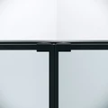 Душевое ограждение Niagara Nova NG-6838-100BL (100х100х195) трапеция,черный матовый,двери раздвижные,стекло прозрачное,1 место NG-6838-100BL