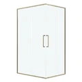 Душевое ограждение Niagara Nova NG-6436-1080SG (100х80х195) прямоугольник,золото сатин,двери раздвижные,стекло прозрачное,1 место NG-6436-1080SG