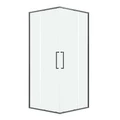 Душевое ограждение Niagara Nova NG-6336-100GR (100х100х195) квадрат,графит,двери раздвижные,стекло прозрачное,1 место NG-6336-100GR