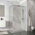 Душевое ограждение Niagara Nova NG-6636-1280 (120х80х195) прямоугольник,хром,двери раздвижные,стекло прозрачное,1 место NG-6636-1280
