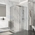 Душевое ограждение Niagara Nova NG-6636-1080 (100х80х195) прямоугольник,хром,двери раздвижные,стекло прозрачное,1 место NG-6636-1080