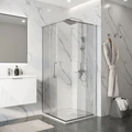 Душевое ограждение Niagara Nova NG-6636-100 (100х100х195) квадрат,хром,двери раздвижные,стекло прозрачное,1 место NG-6636-100