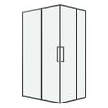 Душевое ограждение Niagara Nova NG-6836-1280BL (120х80х195) прямоугольник,черный матовый,двери раздвижные,стекло прозрачное,1 место NG-6836-1280BL