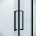 Душевое ограждение Niagara Nova NG-6836-1080BL (100х80х195) прямоугольник,черный матовый,двери раздвижные,стекло прозрачное,1 место NG-6836-1080BL