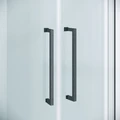 Душевое ограждение Niagara Nova NG-6337-90GR (90х90х195) четверть круга,графит,двери раздвижные,стекло прозрачное,1 место NG-6337-90GR