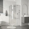 Душевое ограждение Niagara Nova NG-6637-90 (90х90х195) четверть круга,хром,двери раздвижные,стекло прозрачное,1 место NG-6637-90