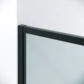 Душевое ограждение Niagara Nova NG-6837-90BL (90х90х195) четверть круга,черный матовый,двери раздвижные,стекло прозрачное,1 место NG-6837-90BL