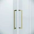 Душевое ограждение Niagara Nova NG-6436-1290SG (120х90х195) прямоугольник,золото сатин,двери раздвижные,стекло прозрачное,1 место NG-6436-1290SG