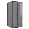 Душевое ограждение Niagara Nova NG-85-10TB-TB90-34 (100х90х195) прямоугольник,черный матовый,дверь раздвижная,стекло тонированное,2 места NG-85-10TB-TB90-34