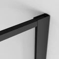 Душевая перегородка Niagara Nova NG-680-90BLACK (90х195) черный матовый,стекло прозрачное с рисунком,1 место NG-680-90BLACK