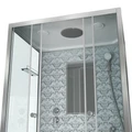 Душевая кабина Niagara Luxe NG-7772QW (120x90х210) низкий поддон(15см),дверь раздвижная,стенки серебро,4 места 7772QW