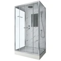Душевая кабина Niagara Luxe NG-7772QM (120x90х210) низкий поддон(15см),дверь раздвижная,стенки мрамор,4 места 7772QM
