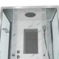 Душевая кабина Niagara Luxe NG-7772QM (120x90х210) низкий поддон(15см),дверь раздвижная,стенки мрамор,4 места 7772QM