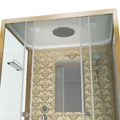 Душевая кабина Niagara Luxe NG-7772QG (120x90х210) низкий поддон(15см),дверь раздвижная,стенки золото,4 места 7772QG