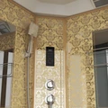 Душевая кабина Niagara Luxe NG-7790G (90x90х215) высокий поддон(45см),дверь раздвижная,стенки золото,4 места 7790G