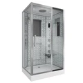Душевая кабина Niagara Luxe NG-7711WR (90x120х215) низкий поддон(15см),дверь раздвижная,стенки серебро,6 мест 7711WR
