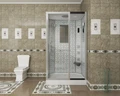 Душевая кабина Niagara Luxe NG-7711WR (90x120х215) низкий поддон(15см),дверь раздвижная,стенки серебро,6 мест 7711WR