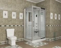 Душевая кабина Niagara Luxe NG-7711WR (90x120х215) низкий поддон(15см),дверь раздвижная,стенки серебро,6 мест 7711WR