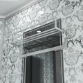 Душевая кабина Niagara Luxe NG-7717W (100x100х215) низкий поддон(15см),дверь распашная,стенки серебро,4 места 7717W