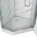 Душевая кабина Niagara Luxe NG-7701DM (90x90х210) низкий поддон(15см),дверь распашная,стенки мрамор,3 места 7701DM