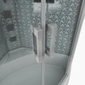 Душевая кабина Niagara Luxe NG-7744W (120x120х215) высокий поддон(50см),дверь раздвижная,стенки серебро,4 места 7744W
