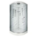 Душевая кабина Niagara Luxe NG-7702M (100x100х210) низкий поддон(15см),дверь раздвижная,стенки мрамор,3 места 7702M