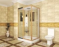 Душевая кабина Niagara Luxe NG-7711GL (90x120х215) низкий поддон(15см),дверь раздвижная,стенки золото,6 мест 7711GL