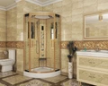 Душевая кабина Niagara Luxe NG-7715G (90x90х215) низкий поддон(15см),дверь раздвижная,стенки золото,4 места 7715G