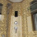 Душевая кабина Niagara Luxe NG-7715G (90x90х215) низкий поддон(15см),дверь раздвижная,стенки золото,4 места 7715G