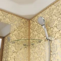 Душевая кабина Niagara Luxe NG-7701G (90x90х210) низкий поддон(15см),дверь раздвижная,стенки золото,3 места 7701G