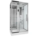 Душевая кабина Niagara Luxe NG-7713WL (82x120х215) низкий поддон(15см),дверь раздвижная,стенки серебро,5 мест 7713WL