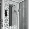 Душевая кабина Niagara Luxe NG-7713WL (82x120х215) низкий поддон(15см),дверь раздвижная,стенки серебро,5 мест 7713WL