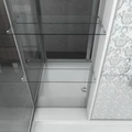Душевая кабина Niagara Luxe NG-7713WL (82x120х215) низкий поддон(15см),дверь раздвижная,стенки серебро,5 мест 7713WL