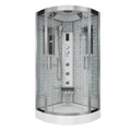 Душевая кабина Niagara Luxe NG-7715W (90x90х215) низкий поддон(15см),дверь раздвижная,стенки серебро,4 места 7715W