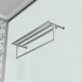Душевая кабина Niagara Luxe NG-7714W (100x90х215) низкий поддон(15см),дверь распашная,стенки серебро,5 мест 7714W