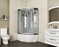 Душевая кабина Niagara Luxe NG-7712WL (80x120х215) высокий поддон(38см),дверь раздвижная,стенки серебро,4 места 7712WL