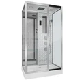 Душевая кабина Niagara Luxe NG-7713WR (82x120х215) низкий поддон(15см),дверь раздвижная,стенки серебро,5 мест 7713WR