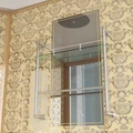 Душевая кабина Niagara Luxe NG-7712GR (80x120х215) высокий поддон(38см),дверь раздвижная,стенки золото,4 места 7712GR