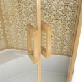 Душевая кабина Niagara Luxe NG-7712GR (80x120х215) высокий поддон(38см),дверь раздвижная,стенки золото,4 места 7712GR