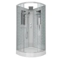 Душевая кабина Niagara Luxe NG-7715WBK (90x90х210) низкий поддон(15см),дверь раздвижная,стенки серебро,без крыши,4 места 7715WBK