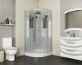 Душевая кабина Niagara Luxe NG-7715WBK (90x90х210) низкий поддон(15см),дверь раздвижная,стенки серебро,без крыши,4 места 7715WBK