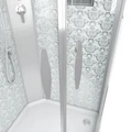 Душевая кабина Niagara Luxe NG-7715WBK (90x90х210) низкий поддон(15см),дверь раздвижная,стенки серебро,без крыши,4 места 7715WBK