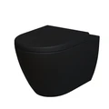Унитаз Queen 113T20201R (570*360*400) ЧЁРНЫЙ МАТОВЫЙ подвесной БЕЗОБОДКОВЫЙ, 1 место 113T20201R