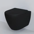 Унитаз Queen 113T20201R (570*360*400) ЧЁРНЫЙ МАТОВЫЙ подвесной БЕЗОБОДКОВЫЙ, 1 место 113T20201R